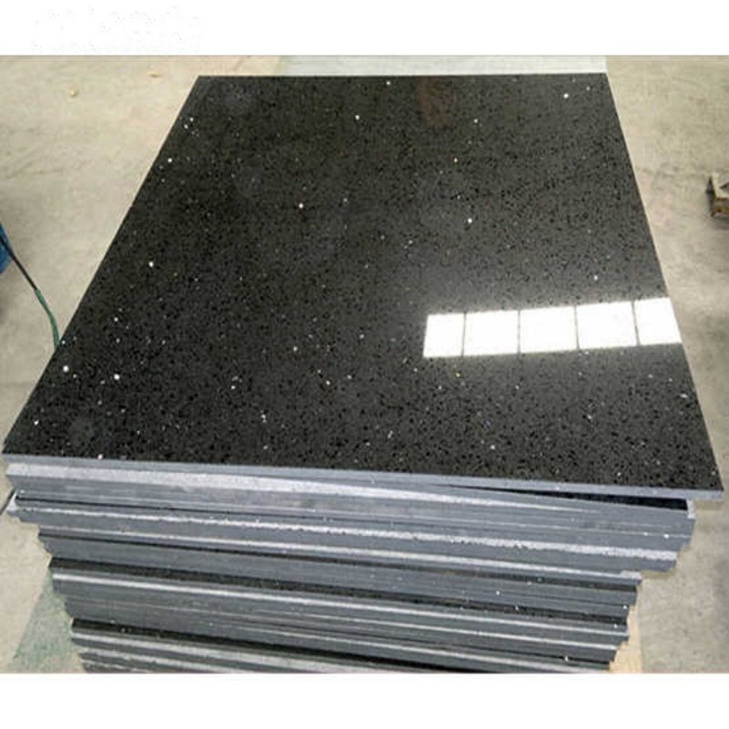 Black High Quality Artificial Quartz Countertops - Image 3