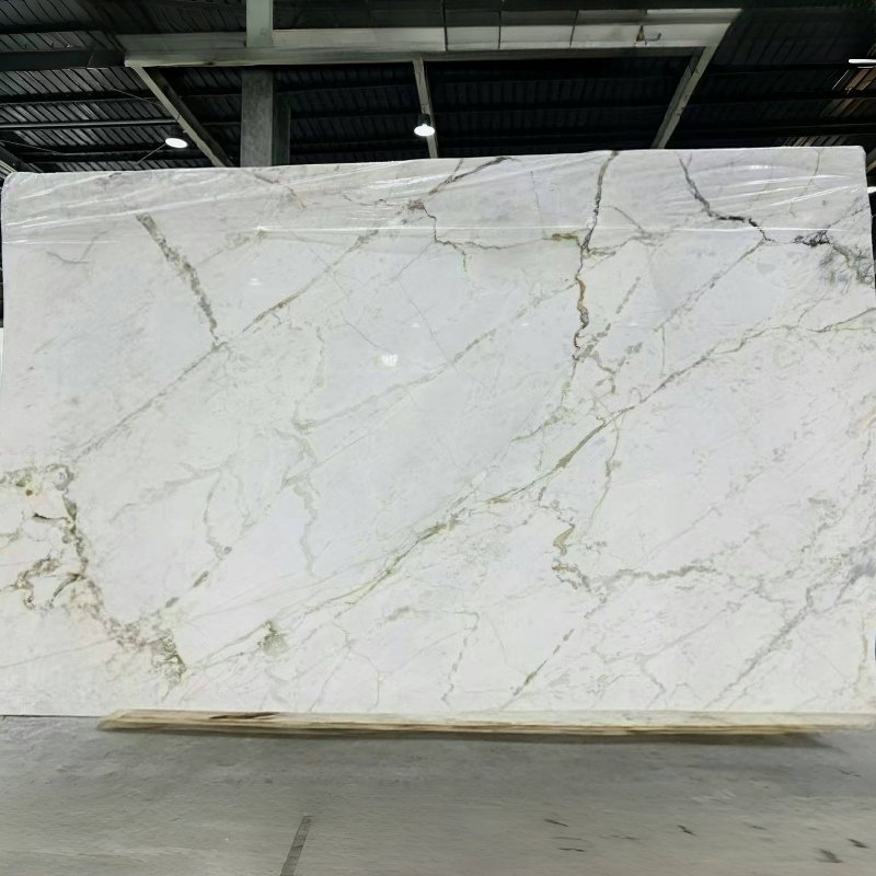 High Quality Polished White Natural Marble Slab - Image 2