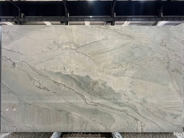 Luxury Brazilian Stone Fish Belly White Background Wall Panel