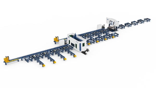 BHD+DJ series H-beam high-speed 3D drilling and sawing combined production line