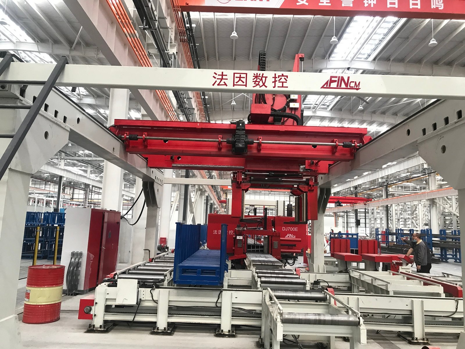 BHD+DJ series H-beam high-speed 3D drilling and sawing combined production line - 图片 6